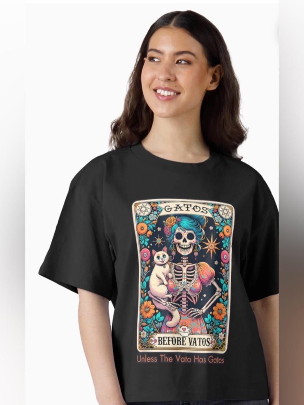 😺”Gatos before Vatos” black tee😻
